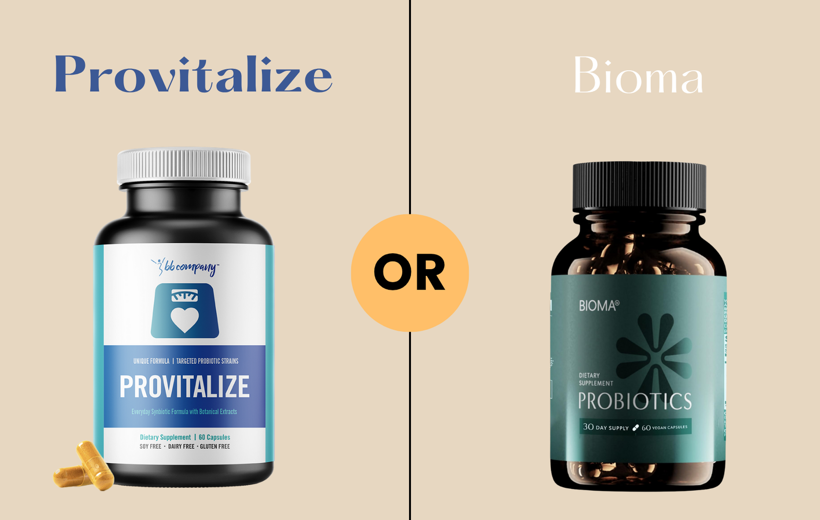 Provitalize vs Bioma: Which Is The Best Probiotic Supplement For Weight Loss?