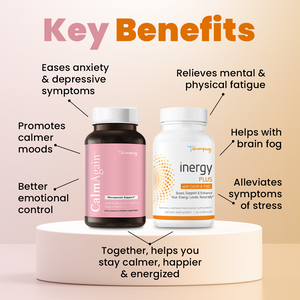 Mood Boost Bundle | For Anxiety, Mood & Fatigue Management | CalmAgain & inergyPLUS